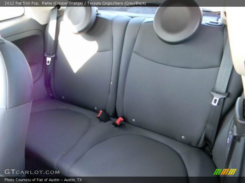 Rame (Copper Orange) / Tessuto Grigio/Nero (Grey/Black) 2012 Fiat 500 Pop