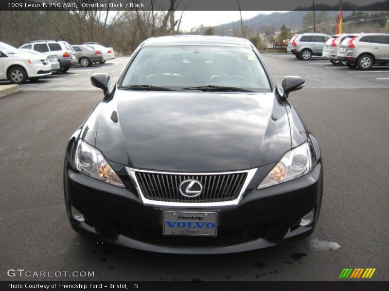 Obsidian Black / Black 2009 Lexus IS 250 AWD