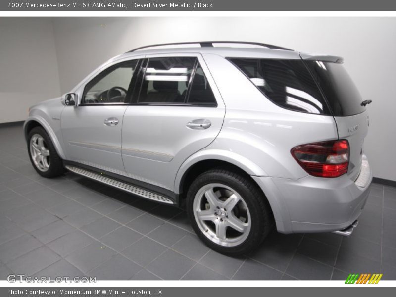 Desert Silver Metallic / Black 2007 Mercedes-Benz ML 63 AMG 4Matic