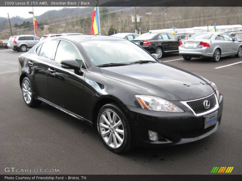 Obsidian Black / Black 2009 Lexus IS 250 AWD