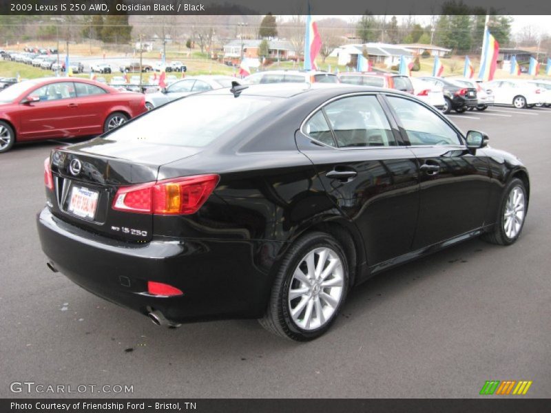Obsidian Black / Black 2009 Lexus IS 250 AWD