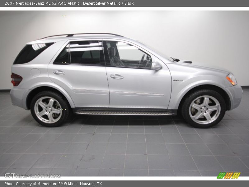 Desert Silver Metallic / Black 2007 Mercedes-Benz ML 63 AMG 4Matic