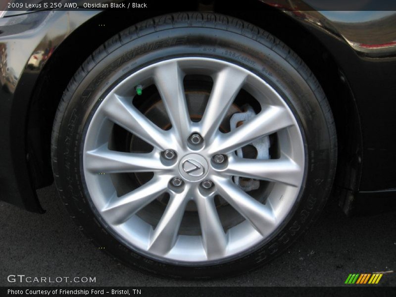 Obsidian Black / Black 2009 Lexus IS 250 AWD