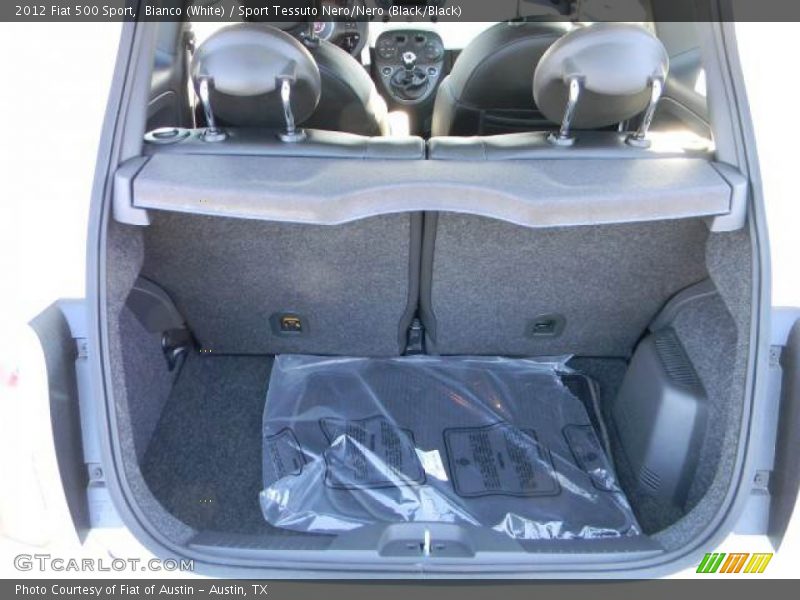 Bianco (White) / Sport Tessuto Nero/Nero (Black/Black) 2012 Fiat 500 Sport