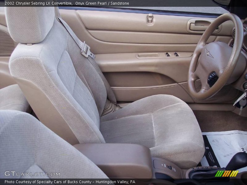 Onyx Green Pearl / Sandstone 2002 Chrysler Sebring LX Convertible
