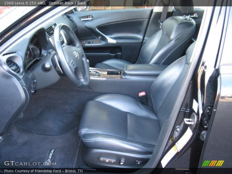 Obsidian Black / Black 2009 Lexus IS 250 AWD