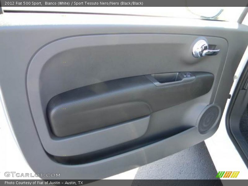 Bianco (White) / Sport Tessuto Nero/Nero (Black/Black) 2012 Fiat 500 Sport