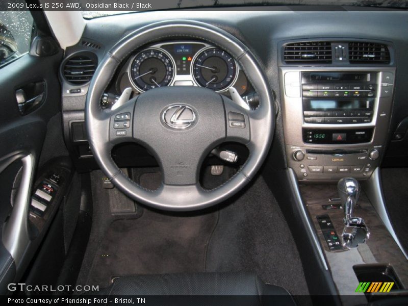 Obsidian Black / Black 2009 Lexus IS 250 AWD