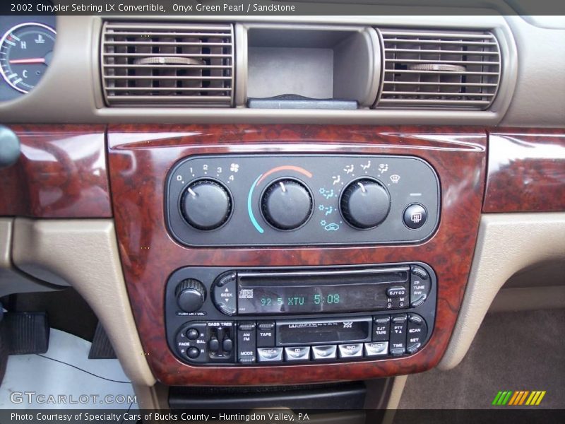 Onyx Green Pearl / Sandstone 2002 Chrysler Sebring LX Convertible