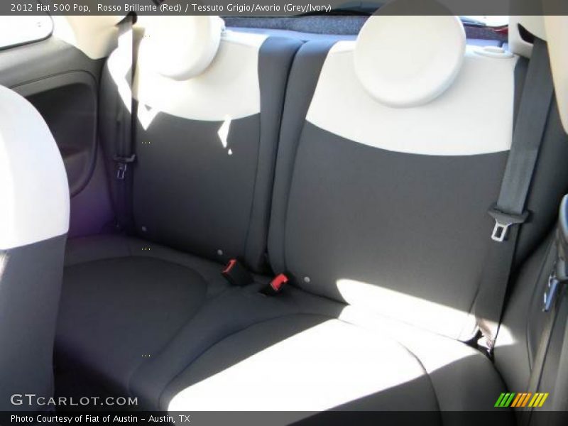 Rosso Brillante (Red) / Tessuto Grigio/Avorio (Grey/Ivory) 2012 Fiat 500 Pop