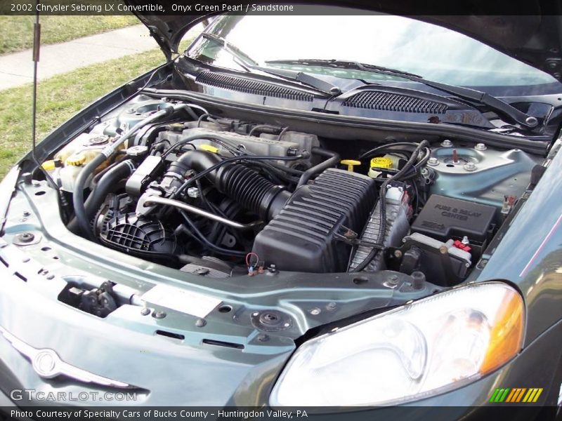 Onyx Green Pearl / Sandstone 2002 Chrysler Sebring LX Convertible
