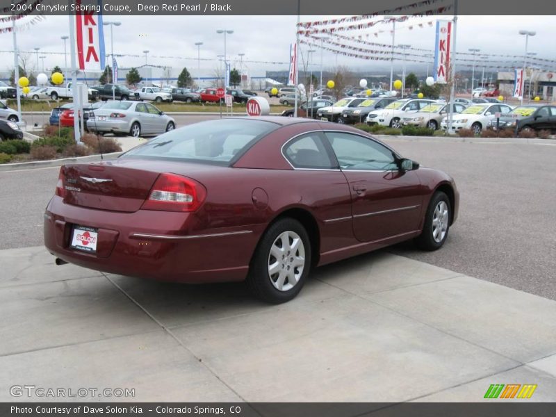 Deep Red Pearl / Black 2004 Chrysler Sebring Coupe