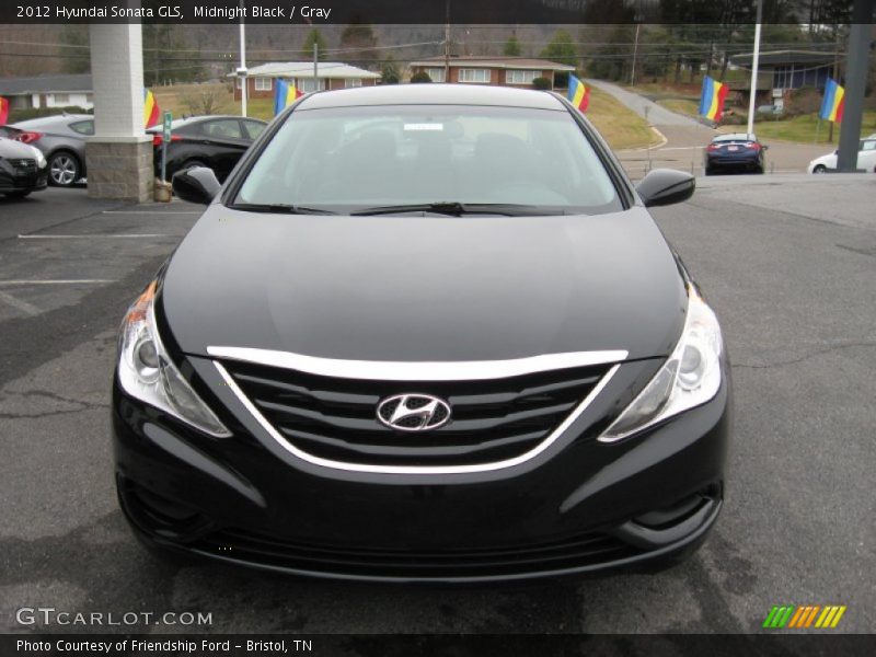 Midnight Black / Gray 2012 Hyundai Sonata GLS