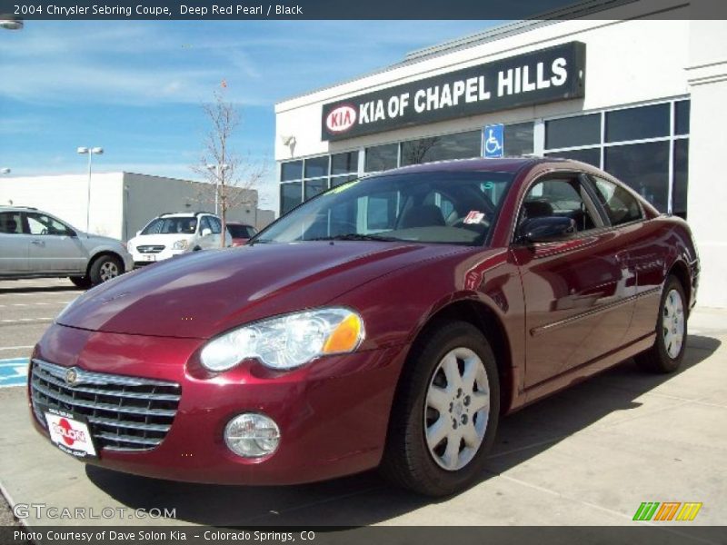 Deep Red Pearl / Black 2004 Chrysler Sebring Coupe