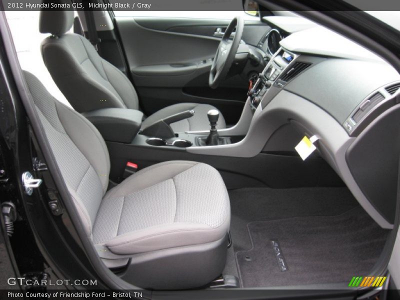 Midnight Black / Gray 2012 Hyundai Sonata GLS