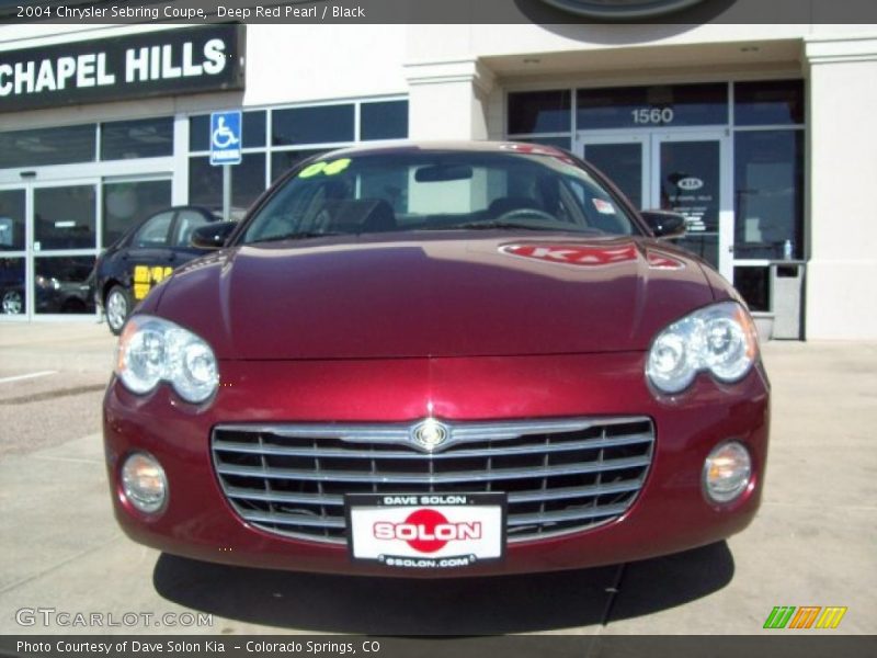 Deep Red Pearl / Black 2004 Chrysler Sebring Coupe