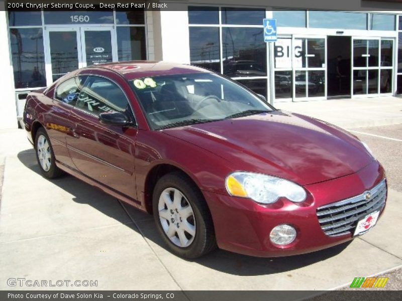 Deep Red Pearl / Black 2004 Chrysler Sebring Coupe