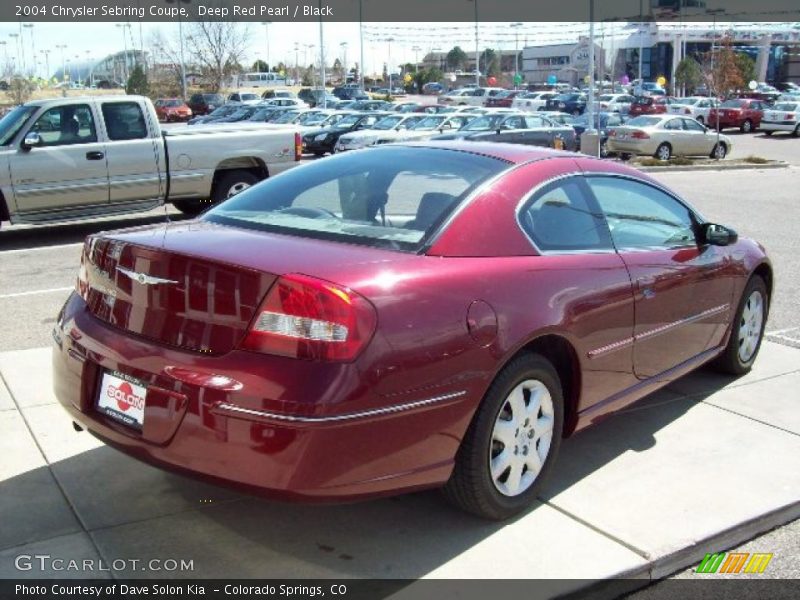 Deep Red Pearl / Black 2004 Chrysler Sebring Coupe