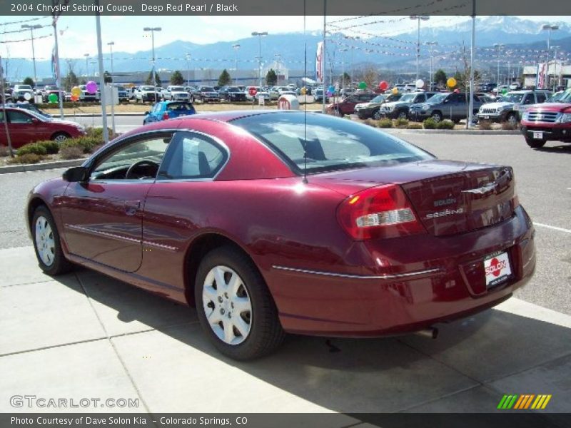 Deep Red Pearl / Black 2004 Chrysler Sebring Coupe