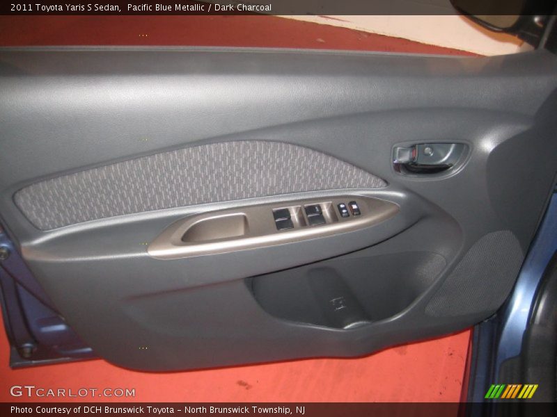 Pacific Blue Metallic / Dark Charcoal 2011 Toyota Yaris S Sedan