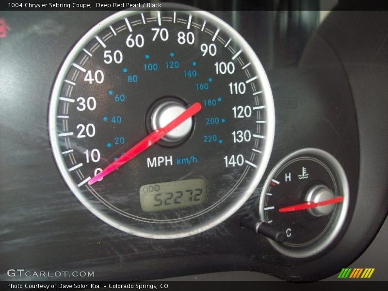 Deep Red Pearl / Black 2004 Chrysler Sebring Coupe