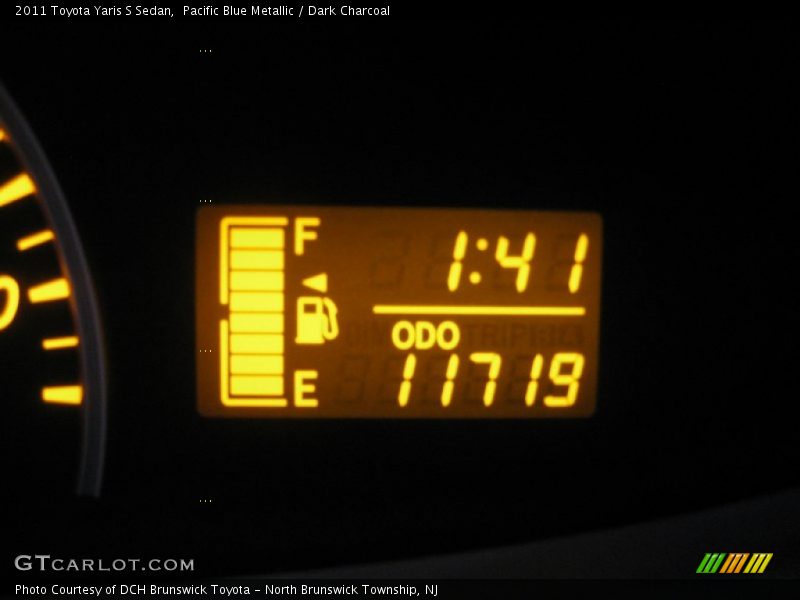 Pacific Blue Metallic / Dark Charcoal 2011 Toyota Yaris S Sedan