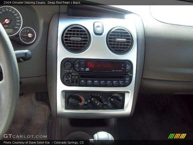 Deep Red Pearl / Black 2004 Chrysler Sebring Coupe