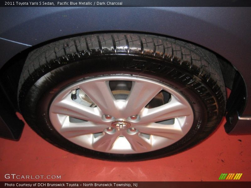 Pacific Blue Metallic / Dark Charcoal 2011 Toyota Yaris S Sedan