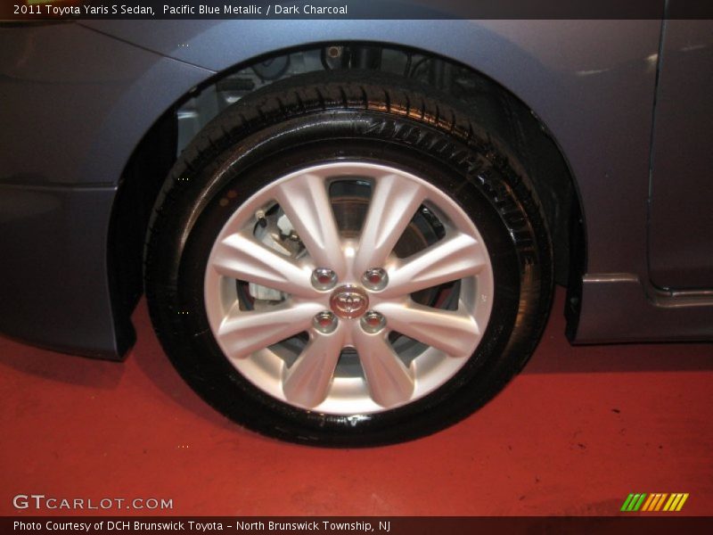 Pacific Blue Metallic / Dark Charcoal 2011 Toyota Yaris S Sedan