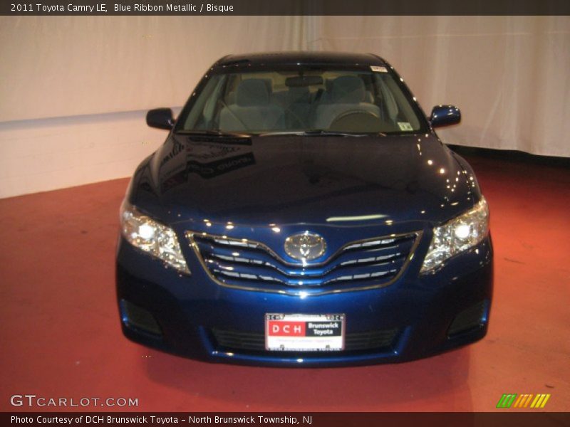 Blue Ribbon Metallic / Bisque 2011 Toyota Camry LE