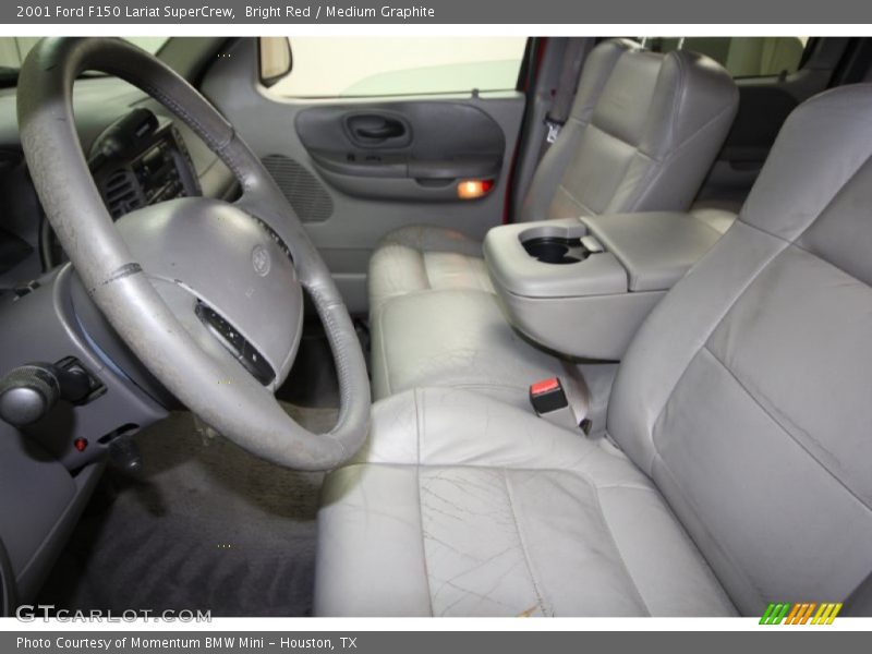 Bright Red / Medium Graphite 2001 Ford F150 Lariat SuperCrew