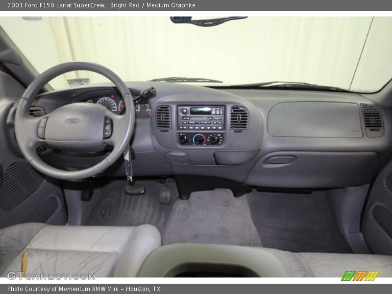 Bright Red / Medium Graphite 2001 Ford F150 Lariat SuperCrew