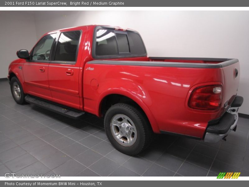 Bright Red / Medium Graphite 2001 Ford F150 Lariat SuperCrew