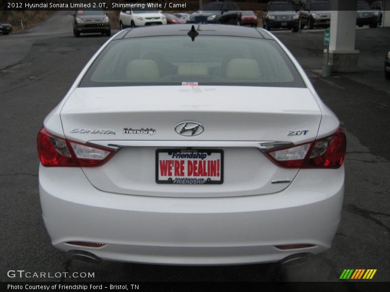 Shimmering White / Camel 2012 Hyundai Sonata Limited 2.0T