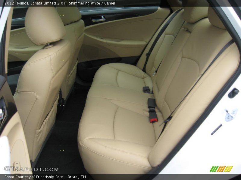 Shimmering White / Camel 2012 Hyundai Sonata Limited 2.0T