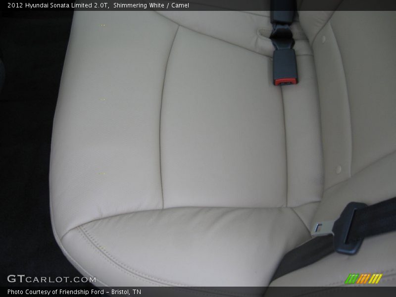 Shimmering White / Camel 2012 Hyundai Sonata Limited 2.0T