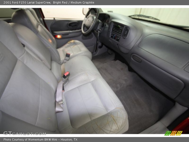 Bright Red / Medium Graphite 2001 Ford F150 Lariat SuperCrew