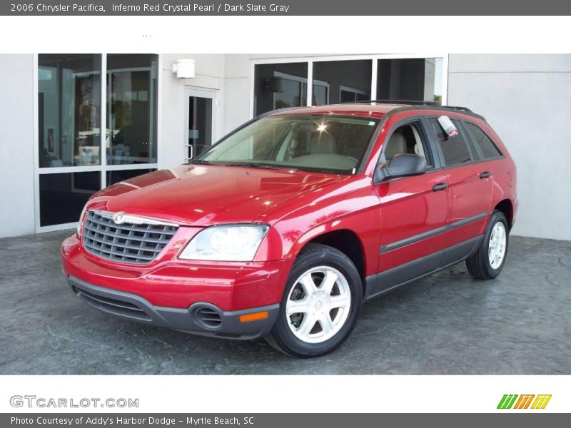 Inferno Red Crystal Pearl / Dark Slate Gray 2006 Chrysler Pacifica