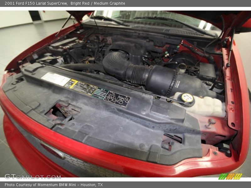 Bright Red / Medium Graphite 2001 Ford F150 Lariat SuperCrew