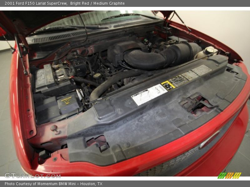 Bright Red / Medium Graphite 2001 Ford F150 Lariat SuperCrew