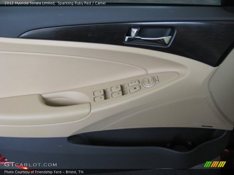 Sparkling Ruby Red / Camel 2012 Hyundai Sonata Limited