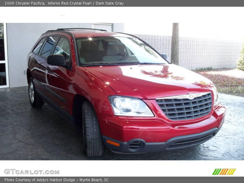 Inferno Red Crystal Pearl / Dark Slate Gray 2006 Chrysler Pacifica