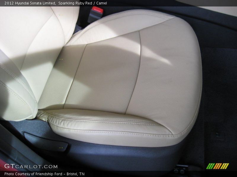 Sparkling Ruby Red / Camel 2012 Hyundai Sonata Limited