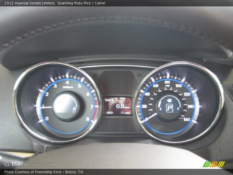 Sparkling Ruby Red / Camel 2012 Hyundai Sonata Limited