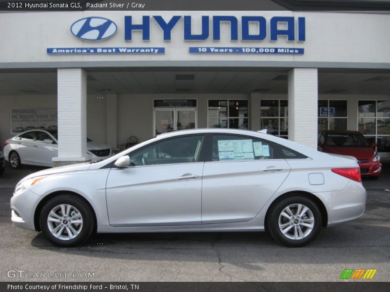 Radiant Silver / Gray 2012 Hyundai Sonata GLS