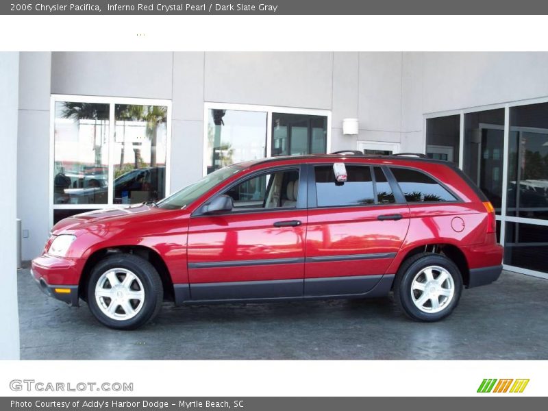 Inferno Red Crystal Pearl / Dark Slate Gray 2006 Chrysler Pacifica