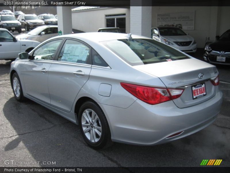 Radiant Silver / Gray 2012 Hyundai Sonata GLS