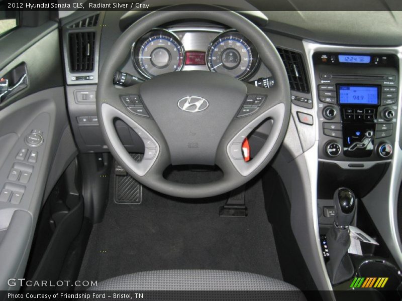 Radiant Silver / Gray 2012 Hyundai Sonata GLS