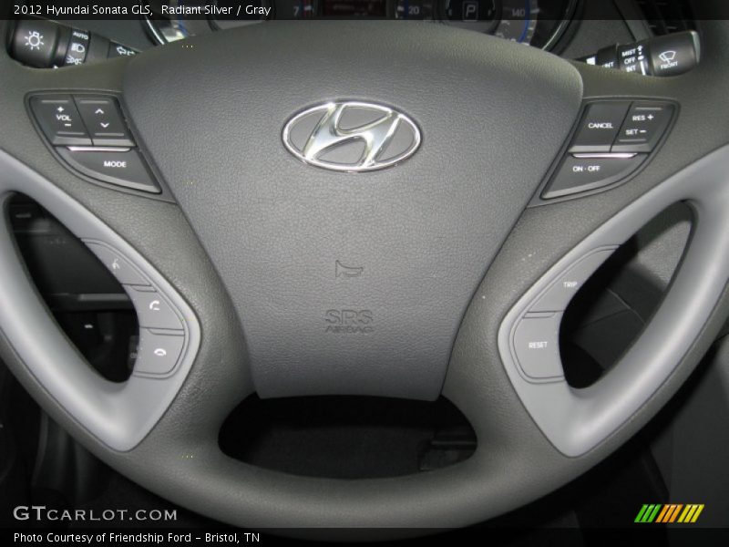 Radiant Silver / Gray 2012 Hyundai Sonata GLS