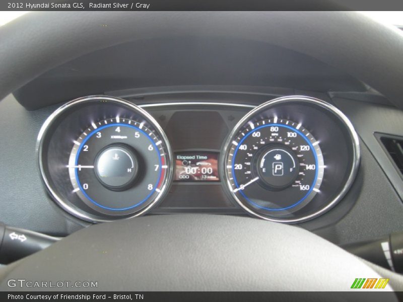 Radiant Silver / Gray 2012 Hyundai Sonata GLS